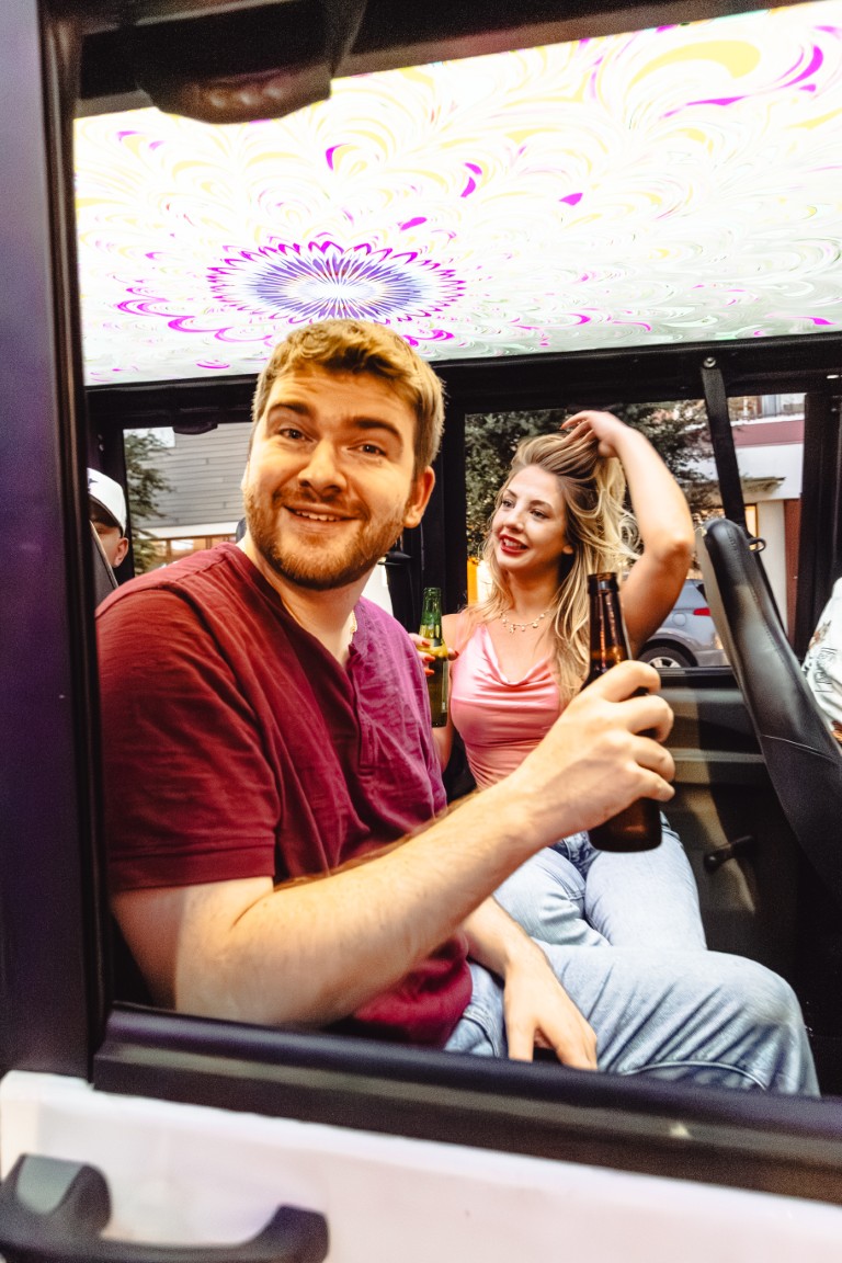 Group enjoying the ride